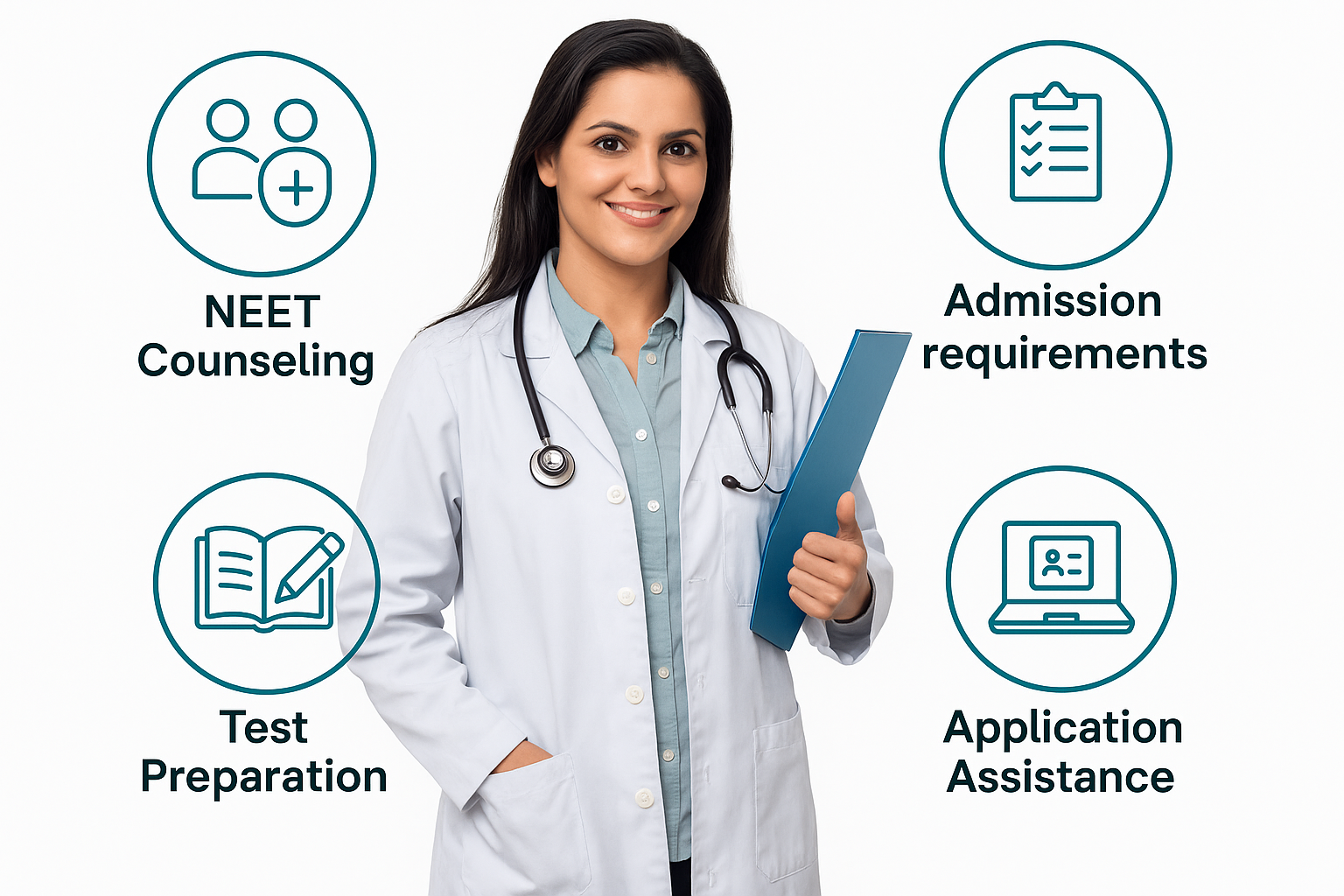 Medical students with doctor